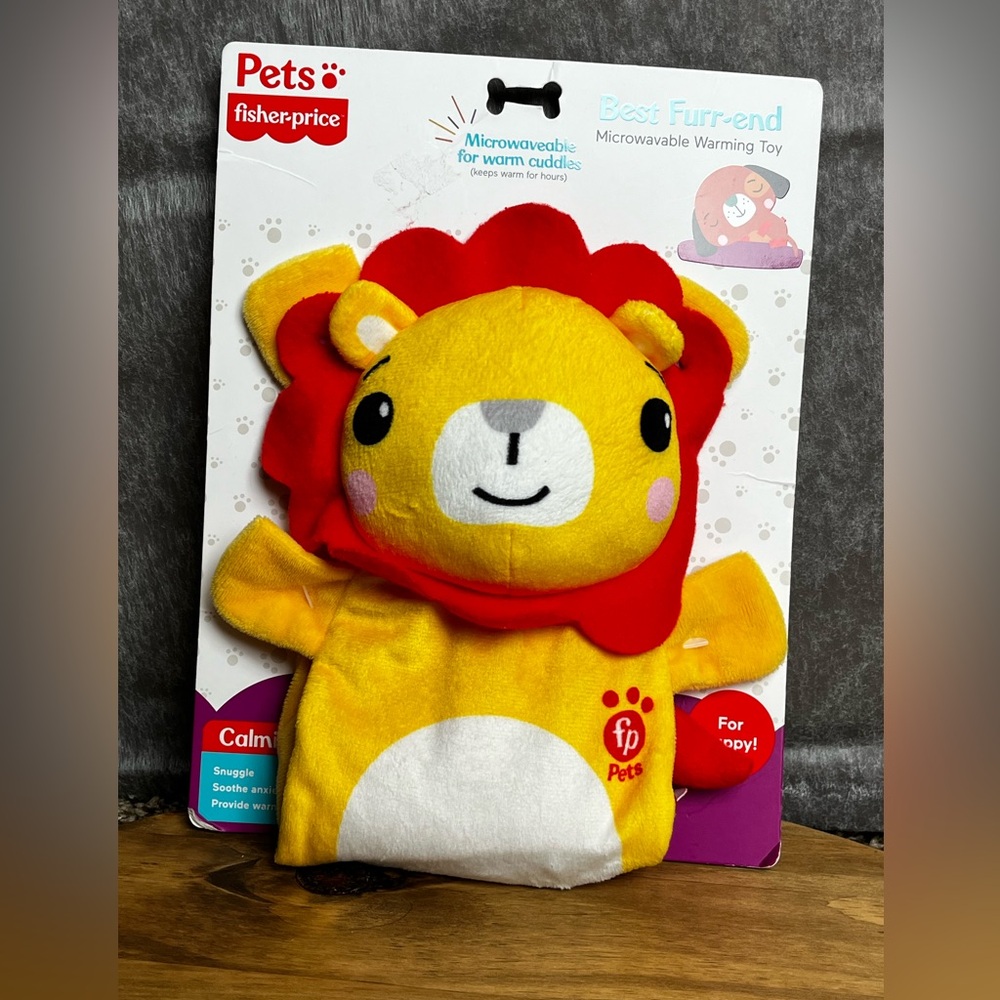 NEW Fisher Price Anxiety Comforting Dog Toy "Best Furr-end" Warming Snuggle